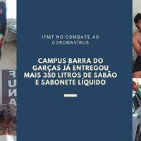 Projeto de extensão “Covid, não: Aqui tem sabão!” do Campus Barra do Garças já entregou mais 350 litros de sabão e sabonete líquido, sendo 130 litros para Funai e Casa do Índio